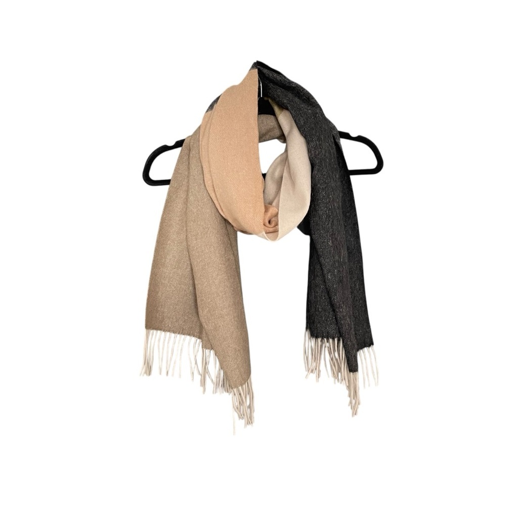 PART TWO Copenhagen Wool Cashmere Winter Colourblock Scarf